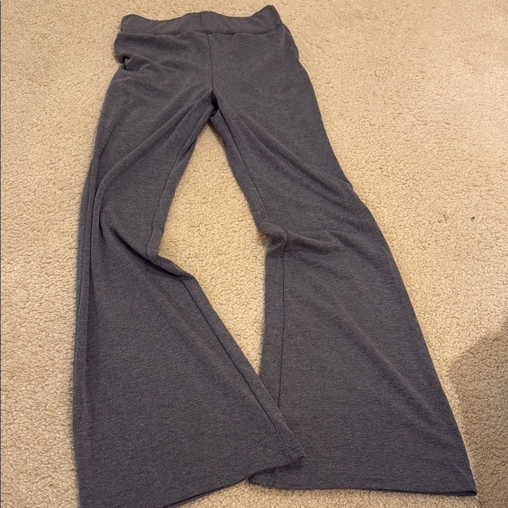 Gray Flared Leggings
